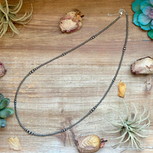 Load image into Gallery viewer, 3mm 28” Graduated Sterling Silver Pearl Necklace