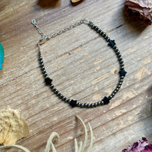 Load image into Gallery viewer, Black Onyx Star Bracelet – Sterling Silver Pearls