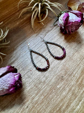 Load image into Gallery viewer, Purple Spiny Oyster Earrings – Sterling Silver Pearls