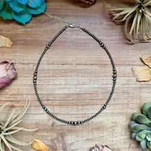 Load image into Gallery viewer, 16 inch Graduated Sterling Silver Pearl Necklace