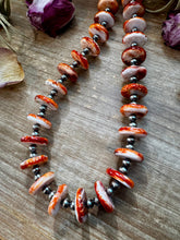 Load image into Gallery viewer, NFR Collection Necklace – 6mm Sterling Silver Pearls with 16mm Spiny Oyster – 38"