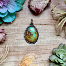 Load image into Gallery viewer, MJ Turquoise Pendant – Sterling Silver