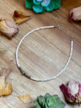 Load image into Gallery viewer, Cream Shell Heishi Necklace – 15"