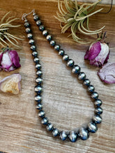 Load image into Gallery viewer, Large Sterling Silver Pearl Necklace – 8mm to 20mm Graduated