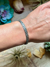 Load image into Gallery viewer, MJ Sterling Silver Cuff – Flexible Small Wrist Fit