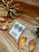 Load image into Gallery viewer, Cluster Earrings – White Opal & Sterling Silver