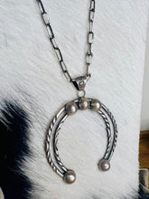Load image into Gallery viewer, Handmade Naja Pendant & Paperclip Chain Set