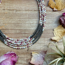 Load image into Gallery viewer, 15.25” Pink Freshwater Pearl Necklace – Sterling Silver Pearls