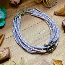 Load image into Gallery viewer, Purple Shell Necklace – 15"