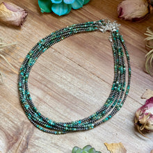 Load image into Gallery viewer, Faceted African Turquoise Necklace – 19" – 3mm