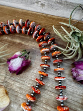 Load image into Gallery viewer, NFR Collection Necklace – 6mm Sterling Silver Pearls with 16mm Spiny Oyster – 38"