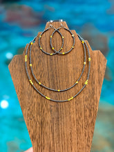 Load image into Gallery viewer, Palomino Turquoise Stack – 3 Piece Necklace & Earring Set
