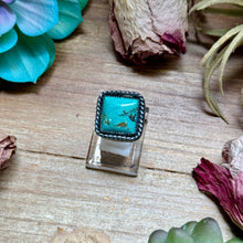 Load image into Gallery viewer, MJ Turquoise Sterling Silver Ring – Square