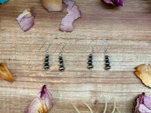 Load image into Gallery viewer, Sterling Silver Saucer Pearl Dangle Earrings – Handmade by Colby Ogg & Addalie Ogg – USA Made