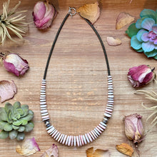 Load image into Gallery viewer, Pink Conch & Black Hematite Necklace – 23.5” –