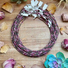 Load image into Gallery viewer, Natural Cubic Ruby Necklace with Sterling Silver Pearls – 19”