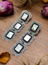 Load image into Gallery viewer, Sterling Silver Dangle Earrings – Native Made by L. Tahe
