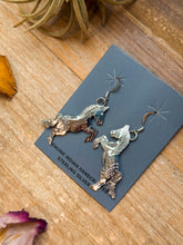 Load image into Gallery viewer, The Devon – Sterling Silver Horse Dangle Earrings – Native Made by L.Y.