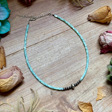 Load image into Gallery viewer, Turquoise Shell Heishi Necklace – 15"
