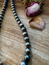 Load image into Gallery viewer, NFR Collection Necklace – Graduated Sterling Silver Pearls 6mm to 16mm 51”
