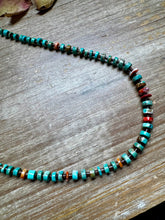 Load image into Gallery viewer, 33” Graduated Turquoise &amp; Spiny Oyster Necklace
