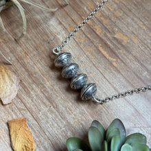 Load image into Gallery viewer, 88 - Sterling Silver Mercury Dime Bar Necklace by Jason Ogg
