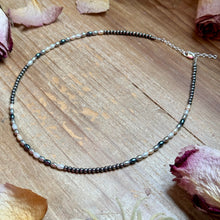 Load image into Gallery viewer, 15.25” Freshwater Pearl Necklace – Sterling Silver Chain
