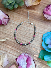 Load image into Gallery viewer, Pink Ethiopian Opal Bracelet – 3–4mm Sterling Silver Pearls
