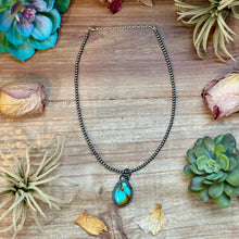 Load image into Gallery viewer, FREE Sterling Silver Pearl Necklace + MJ Oval Turquoise Pendant
