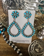 Load image into Gallery viewer, Zuni Teardrop Dangle Earrings
