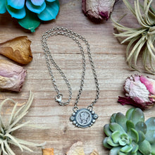Load image into Gallery viewer, 93 - Sterling Silver Mercury Dime Fixed Chain Necklace by Jason Ogg
