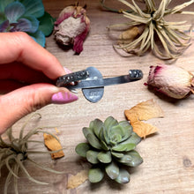 Load image into Gallery viewer, Show moreShow lessMJ Purple Spiny Cuff – Sterling Silver
