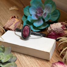 Load image into Gallery viewer, Show moreShow lessMJ Purple Spiny Cuff – Sterling Silver

