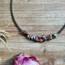 Load image into Gallery viewer, 14” Wild Horse Choker – Sterling Silver Pearls
