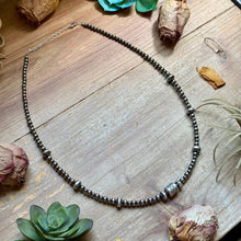 Load image into Gallery viewer, Sterling Silver Pearl, Saucer &amp; Barrel Bead Necklace
