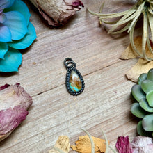 Load image into Gallery viewer, FREE Sterling Silver Necklace + MJ Triangle Royston Turquoise Charm
