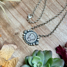 Load image into Gallery viewer, 94 - Sterling Silver Mercury Dime Fixed Chain Necklace by Jason Ogg
