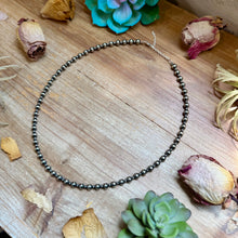 Load image into Gallery viewer, 20 inch - Alternating Sterling Silver Pearl Necklace
