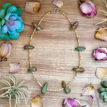 Load image into Gallery viewer, 22” Chunky Turquoise &amp; Shell Heishi Necklace
