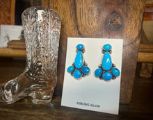 Load image into Gallery viewer, Betta Lee Five Stone Cluster Earrings
