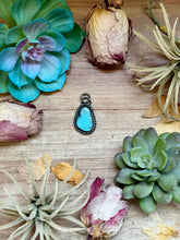 Load image into Gallery viewer, FREE Sterling Silver Necklace + MJ Freeform Bright Blue Turquoise Charm
