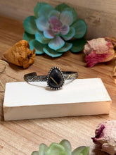 Load image into Gallery viewer, MJ Black Jack Turquoise Sterling Silver Cuff
