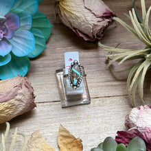 Load image into Gallery viewer, 133 - Sterling Silver Ribbon Royston Turquoise Medicine Man Eye Stamped Stacking Ring by Jason Ogg

