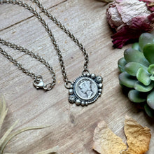 Load image into Gallery viewer, 94 - Sterling Silver Mercury Dime Fixed Chain Necklace by Jason Ogg
