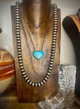 Load image into Gallery viewer, Turquoise Heart Necklace
