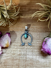 Load image into Gallery viewer, Naja Pendant with Turquoise – Sterling Silver
