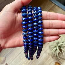Load image into Gallery viewer, Lapis Rondelle &amp; Hematite Necklace – 22"
