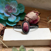 Load image into Gallery viewer, Show moreShow lessMJ Purple Spiny Cuff – Sterling Silver
