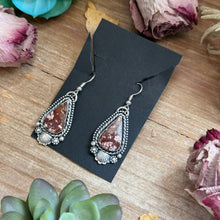 Load image into Gallery viewer, 53 - Sterling Silver Wild Horse Jasper Dangle Earrings by Shay Pfeiffer
