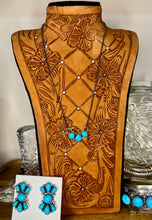 Load image into Gallery viewer, 3 Stone Kingman Necklace
